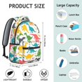 thumbnail image 6 of Cute Dinosaur Pattern Backpack for School,Cute School Bag,Schoolbag with Adjustable Shoulder Straps & Padded Back,15.3"x11"x7.1"., 6 of 6