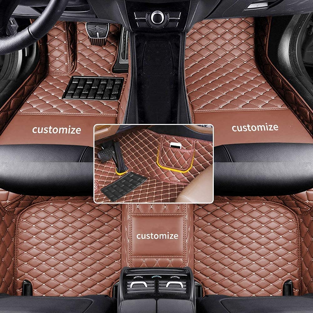 Car Floor Mats AllWeather Protection Luxury Leather Passenger Car to