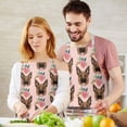 thumbnail image 3 of German Shepherd with Roses Apron-Garden Aprons for Women with Pockets-Cotton Linen Waterproof Kitchen Cooking Gardening Aprons Adjustable for Kitchen,Cooking,BBQ and Salon 33x27 Inch, 3 of 7