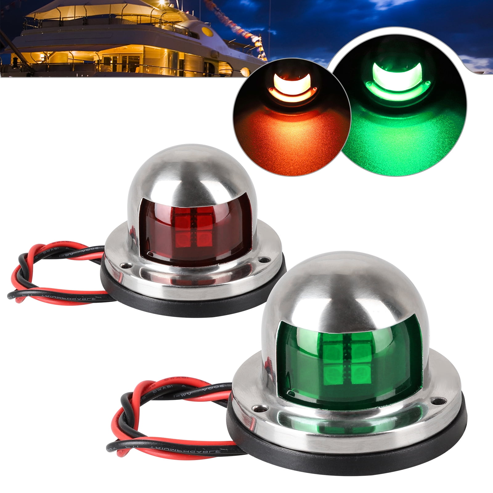 Tsv Led Navigation Lights Deck Mount, New Marine Sailing Lights For Bow 