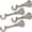 Brushed Nickel - Set of 4, variant on Adjustable 4 - 5 in Curtain Rod Brackets, Heavy Duty Curtain Rod Bracket, Curtain Holder for 5/8 to 3/4 inch Rods, Brackets for Curtain Rods, Wall Mount (Brushed Nickel - Set of 2)