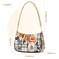 thumbnail image 3 of FORMRS Womens Shoulder Bag with Chain Strap Clutch Purse Cute Tote Handbag, Plaid Floral, 3 of 7