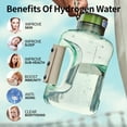 thumbnail image 2 of Hydrogen Water Bottle 50oz 1.5L Large Capacity Hydrogen Water Bottle Generator, shatterproof, Suitable for Gym, Playground and Outdoor scenarios, Hydrogen Concentration up to 1600ppb ((Grey/1500ml)), 2 of 8