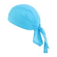 thumbnail image 4 of hengtong 4xSoft Quick Dry Head Wrap Headband Breathable for Roller Skating Fitness Light Blue, 4 of 9