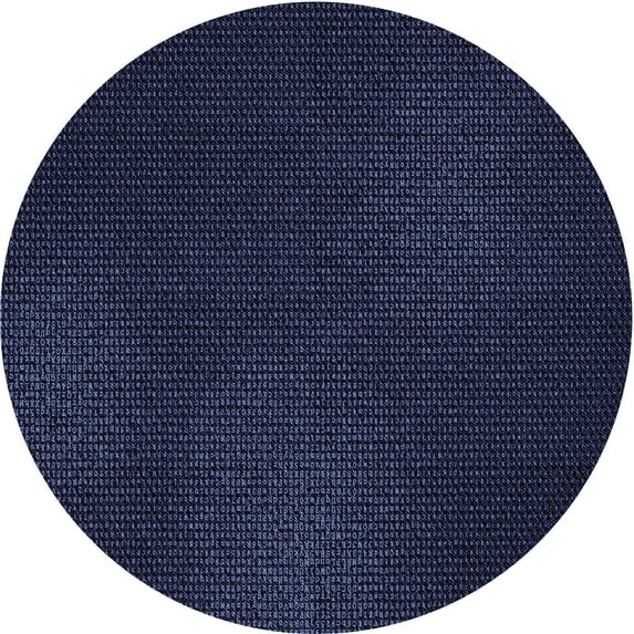 Ahgly Company Indoor Round Patterned Deep Periwinkle Purple Area Rugs, 8' Round