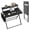 Black, variant on GOCAPTAIN 31.5" No Assembly Collapsible Small Computer Desk – Compact 2-Tier Office Desk with Shelf & Side Pocket, Sturdy Space-Saving Portable Table for Home Office, Bedroom, Apartment – White