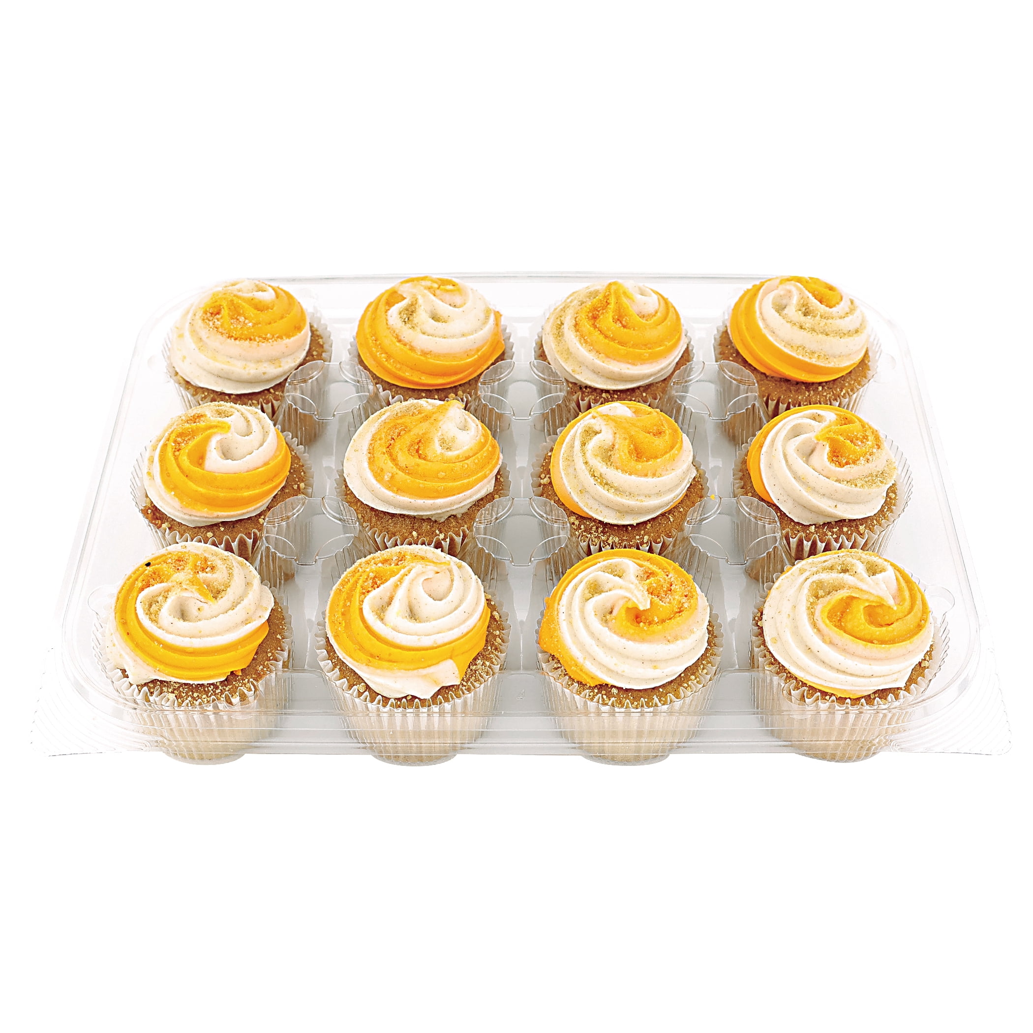 Freshness Guaranteed Harvest Pumpkin Spice Mini Cupcakes, Fall, 12 Count, 10 oz Tray