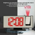 thumbnail image 3 of Frogued Projection Alarm Clock Time Projection Big Screen Adjustable Brightness Snooze Mode Led Mirror Digital Alarm Clock Bedroom Supplies (Red A,1pc), 3 of 13