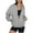 Womens Jackets & Coats Gray, variant on Womens Zipper Up Jackets Lightweight Casual No Hood Sweatshirts Coats with Pockets Ladies Solid Long Sleeve Fleece Lined Warm Jacket