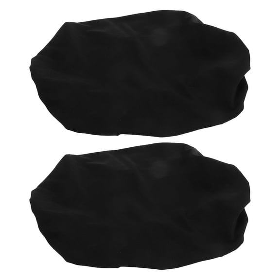 RENACLIPY 2-Pack Soft Black Toilet Covers, Stretchable and Washable Bathroom Protectors for Easy Cleaning