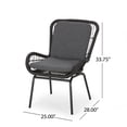 thumbnail image 6 of Patio Furniture Sets, Mccaskill Patio Chair with Cushions (Set of 2), Grey Outdoor Dining Sets,Iron+Plastic Outdoor Furniture Sets, Garden & Outdoor & Patio Furniture Patio Furniture Sets Mccaskill P, 6 of 15