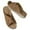A-Brown155, variant on Womens Wedge Mule Sandals Vintage Cross Perforated Metal Buckle Wide Strap And Slide Open Toe Summer Everyday Walking Ladies Sandals