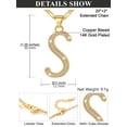 thumbnail image 6 of Silvora Initial Necklace for Women Platinum Plated CZ Crystal Personalized Letter S Pendant Necklace Sparkling Dainty Jewelry Gifts for Girlfriend Wife Valentine's Day Anniversary, 6 of 7