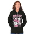 thumbnail image 4 of Betty Boop Sassy Kanji Comic Panels Zip Hoodie Sweatshirt Women Brisco Brands S, 4 of 5