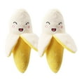 thumbnail image 1 of Juguete de plátano de moda para mascotas - Interesante juguete para perros y gatos - Fácil de usar para masticadores y ladradores (2 piezas), 1 of 6