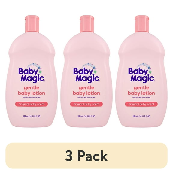 (3 pack) Baby Magic Gentle Baby Lotion, Original Baby Scent, 16.5 fl oz