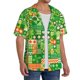 thumbnail image 2 of Balery St Patrick's Day6 Camisa Casual de Manga Corta con Botones para Hombre, Texturizada, Estilo Cubano, para Playa, Verano-4X-Large, 2 of 5