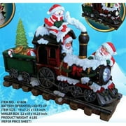 Homebrite 61608 13.5 in. Polyresin Xmas Train Set with LED Light