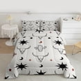 thumbnail image 2 of Manfei Boho Exotic Style Queen Comforter Set,Rustic Cowboy Tribal Bedding Sets,Vintage Bull Skull Bedding Comforter Set For Adults,Super Cozy Room Decor Reversible,3-Piece, 2 of 8
