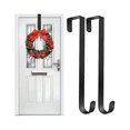 thumbnail image 2 of Wreath Hanger Door Hook For Christmas Door, 2pcs Metal Wreath Holder, Wreath Hook For Front Door, Christmas Wreath Hook Above The Door Hook Holder, Wr, 2 of 4
