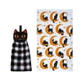 thumbnail image 3 of Celebrate Together Halloween Black Cat Moon Tie-Top Kitchen Towel 2 Piece Set, Cotton, 3 of 3