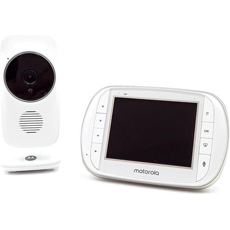 Motorola Solutions Smart Baby Monitor, MBP668CONNECT 3.5inch Parent Unit and 720p Baby Camera with Two-Way Audio, Temperature Tracking, Real Time Alerts, and Smartphone Compatibility via Hubble App