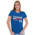 thumbnail image 3 of Donald Trump for 2024 President Womens Fitted Plus Size Graphic Tee Brisco Brands 2X, 3 of 5