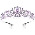 thumbnail image 1 of MasteelfCA Alloy Elegant Bridal Crown Rhinestone Headband Handmade Crown Decoration, 1 of 7