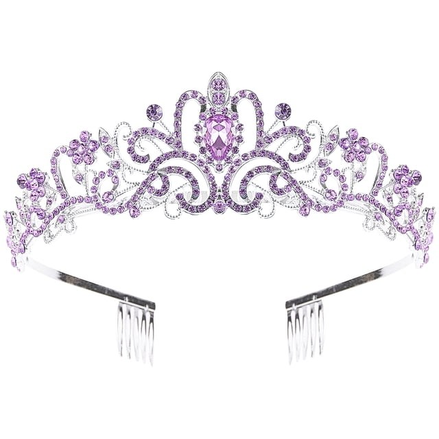 MasteelfCA Alloy Elegant Bridal Crown Rhinestone Headband Handmade Crown Decoration