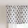 thumbnail image 2 of Curtainworks Kiara 3 Piece Valance and Tier Set Navy, Rod Pocket, Light Filtering, Indoor, 58" x 14" Adult, 2 of 5