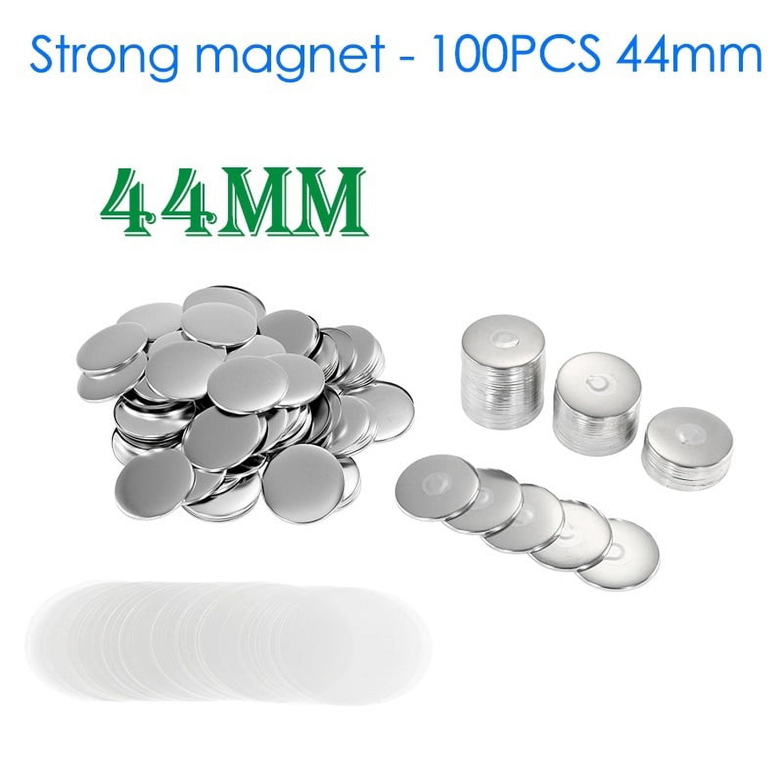 100PCS 44mm Magnet Refrigerator Badge Pin Button Maker Parts DIY Badge Button Pins ,Beginner-Friendly