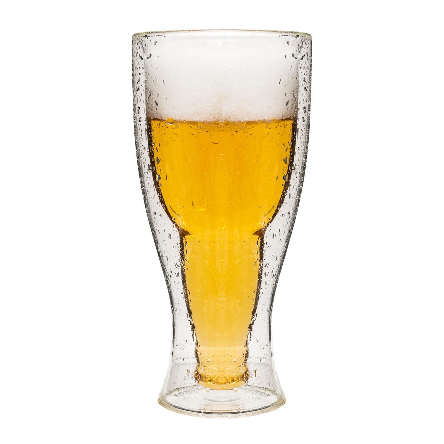 Safdie & Co. Beer Bottle Glass Double Wall Tumbler 4PC Set