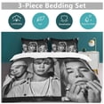 thumbnail image 5 of Marcus Martinus Wrinkle Free Fabric Soft Sleep Ready Zipper Closure Threaded Finish Duvet Cover Sets Style, 5 of 5