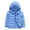 Light Blue, variant on Girls Hoodie Coat Girls' Winter Jacket - Heavyweight Quilted Down Jacket - Insulated Hooded Outerwear Coat for Girls Size 6T 7T (Light Pink,6-7 Years)