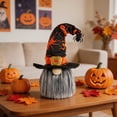 thumbnail image 6 of Halloween Gnomes Ornament, Gnome Figurine with Witch Hat Tabletop Decor for Indoor Display, Halloween Gnome Decorations for Desk, Shelf, Office Seasonal Home Decor Party Suppies & Gifts, Orange, 6 of 7