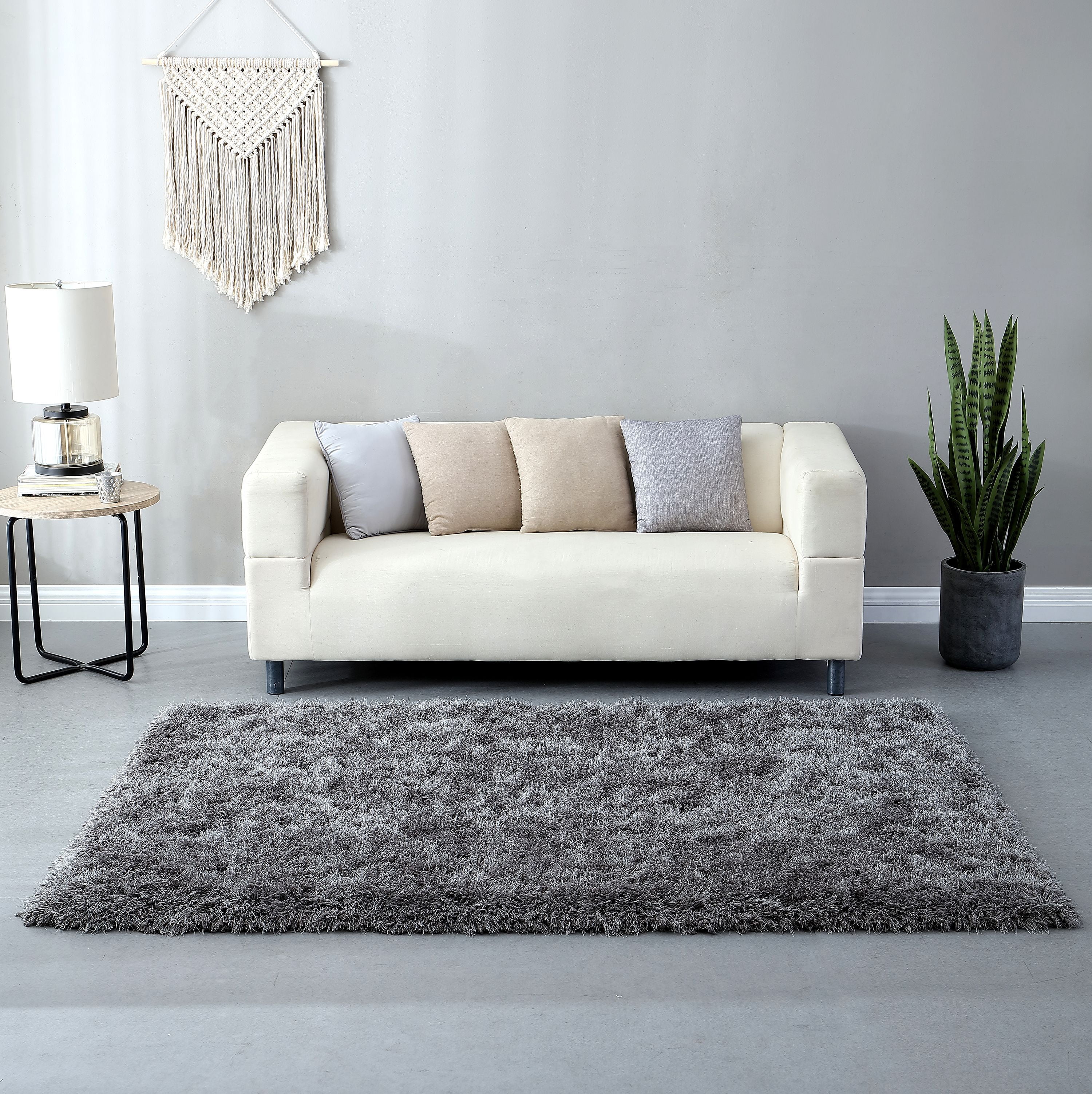 VCNY Home Grey Eyelash Shag Area Rug