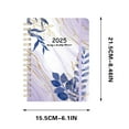 thumbnail image 2 of HLONK 2025 Planner - Planner 2025  January - December 2025 Planner Weekly and Monthly  8.5” x 6.2”  2025 Calendar Monthly Planner with Elastic Closure (Red), 2 of 9