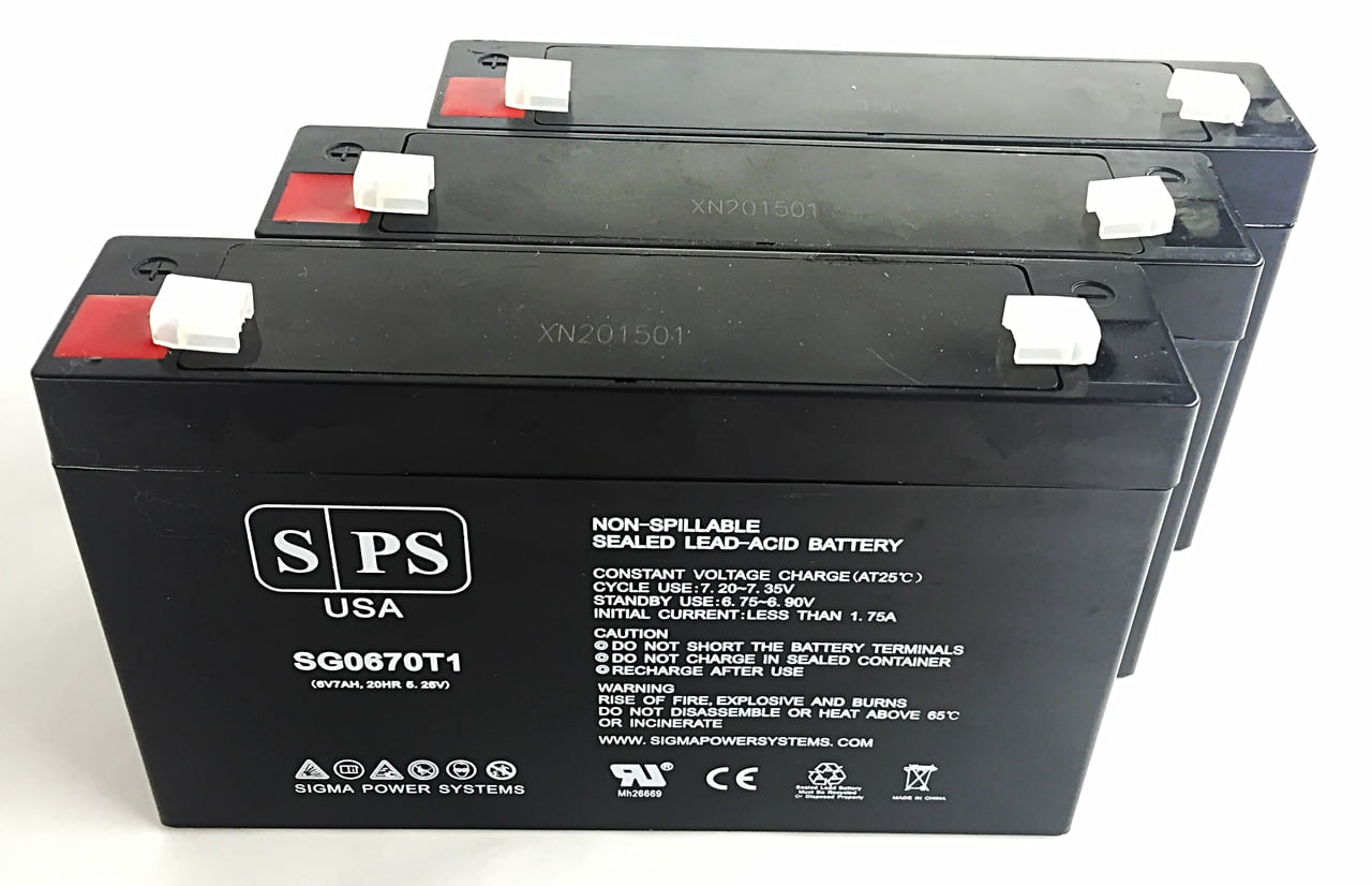 SPS Brand 6V 7 Ah Replacement Battery for APC SmartUPS 750 Rack Mount