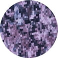 thumbnail image 1 of Ahgly Company Indoor Square Patterned Purple Mimosa Purple Area Rugs, 3' Square, 1 of 6