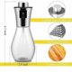 thumbnail image 2 of Pulverizador de aceite para cocinar, pulverizador de aceite portátil de acero inoxidable para estilo de vida saludable, utensilios de cocina de vidrio transparente multiusos para ensaladas, freír y, 2 of 5