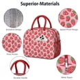 thumbnail image 4 of Lunch Bag Lunch Box for Women Reusable Insulated Lunch Bags,Water-Resistant Seamless Strawberry Cooler Lunch Tote Bag, Large Capacity for Work Travel Picnic, 4 of 6