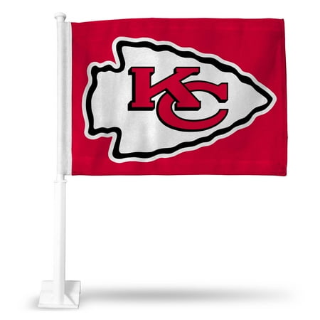 Red Kansas City Chiefs Logo Car Flag ((2))