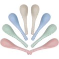 thumbnail image 1 of Lnrkai 8 Pcs Plastic Spoon Dinner Spoons, Portable Reusable Soup Spoon Reusable Multicolor Lightweight Durable Spoon Dishwasher & Microwave Safe for Gift Set, 1 of 8