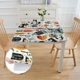 thumbnail image 2 of nygtbtfer Poster Print Tablecloths Stain Resistant Elastic Tablecloth for Table Table Cover for Housewarming Wedding Fits for table white, 2 of 7