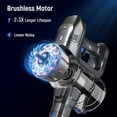 thumbnail image 6 of Lazyswan Cordless Stick Vacuum Cleaner Lightweight Self-standing Vac for Home Pet Hair Car Carpet Hardwood Floor, 6 of 11