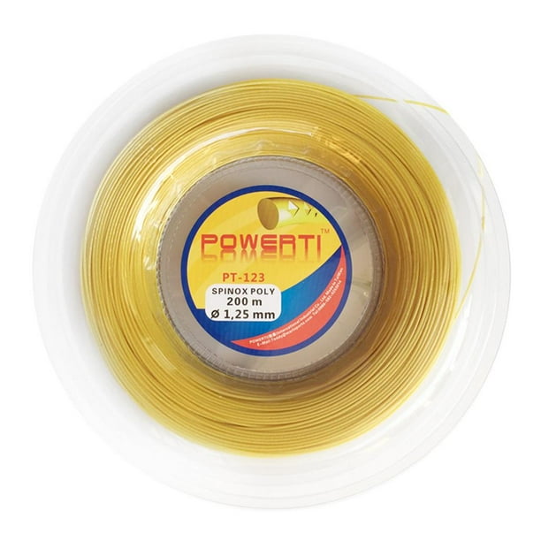 Cuerda Texturizada de 25 mm Baoblaze Cuerda de Raqueta de Altas Esticidad 220 mm Calibre 17 Amarillo
