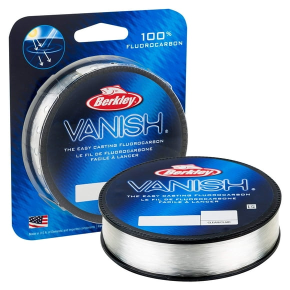 Línea de pesca Berkley Vanish®, 6 libras/2,7 kg, 228 m, fluorocarbono transparente