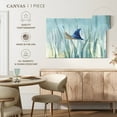 thumbnail image 5 of Elephant Stock Undersea Ray Wall Art - Horizontal Canvas Wall Art - Living Room Wall Decor - Watercolor Animal Canvas - Blue And Beigedecor By Danhui Nai - 12" x 8", 5 of 8