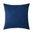 thumbnail image 1 of Pillowslip Funda de almohada de terciopelo cuadrado Funda de almohada de color sólido Decoración de sofá Funda de almohada, Azul oscuro sidaley HA003042-04, 1 of 6
