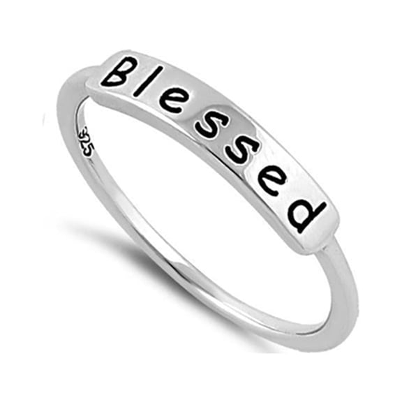 Mooneye 925 Sterling Silver Platinum Plated Blessed Women Valentines Day Gift Ring